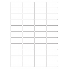 40049 - Label Size 48.5mm x 25.4mm - 44 label(s) per sheet 