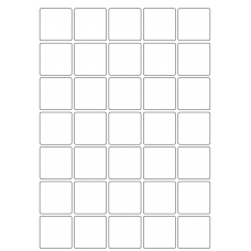 40055 - Label Size 38mm x 38mm - 35 label(s) per sheet 