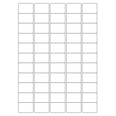 40056 - Label Size 38mm x 25.4mm - 55 label(s) per sheet 