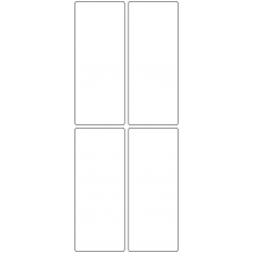 11015 - Label Size 50mm x 124mm - 1100 labels per roll 