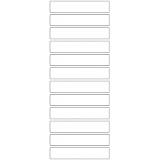 11021 - Label Size 105mm x 20mm - 3010 labels per roll 